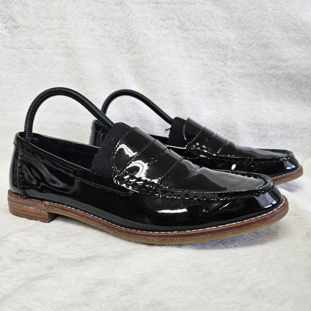 Sperry Black Patent Leather Loafers